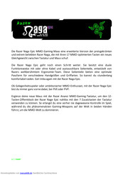 Razer Naga Epic MMO Handbuch