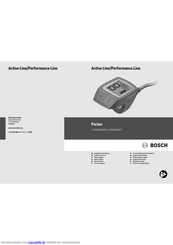 Bosch Purion 1 270 020 916 Originalbetriebsanleitung