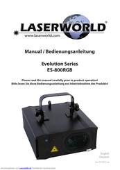 Laser World ES-800RGB Bedienungsanleitung