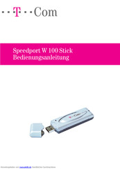 T-COM Speedport W 100 Stick Bedienungsanleitung