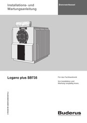 Buderus Logano plus SB735 Installations- Und Wartungsanleitung