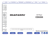 Marantz CD6006 Bedienungsanleitung