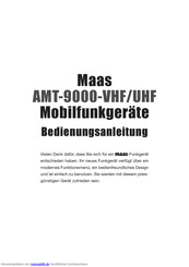 Maas AMT-9000-UHF Bedienungsanleitung