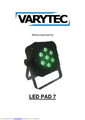 Varytec LED PAD 7 Bedienungsanleitung