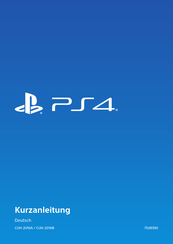 Sony PlayStation 4 CUH-2016B Kurzanleitung