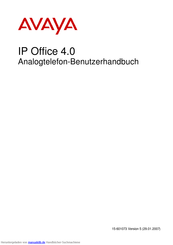 Avaya IP Office 4.0 Benutzerhandbuch