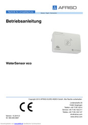 Afriso WaterSensor eco Betriebsanleitung
