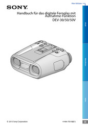 Sony DEV-50 Handbuch