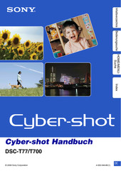 Sony Cyber-shot DSC-T77 Handbuch