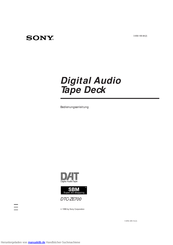Sony DTC-ZE700 Bedienungsanleitung