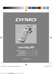 Dymo LetraTag XR Bedienungsanleitung