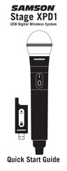 Samson Stage XPD1 Schnellstartanleitung