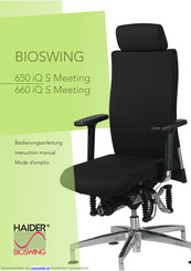 Haider BIOSWING 660 iQ S Meeting Bedienungsanleitung