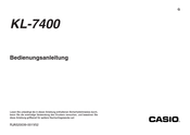 Casio KL-7400 Bedienungsanleitung
