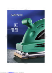 Parkside PSS 310 Bedienungs- Und Sicherheitshinweise