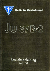 Ju 87 B-2 Betriebsanleitung