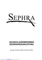 Sephra CF23R2 Bedienungsanleitung