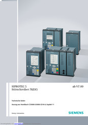 Siemens 7KE85 Handbuch