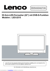 Lenco LED-2215 Bedienungsanleitung