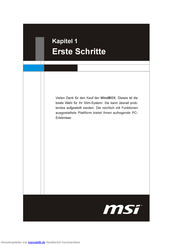 MSI WindBOX Serie Handbuch