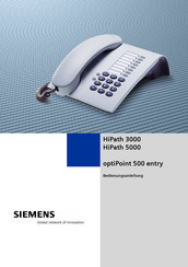 Siemens optiPoint 500 entry Bedienungsanleitung