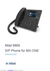 Mitel 6869 Kurzanleitung