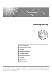 Ricoh Aficio MP 1500 Bedienungsanleitung