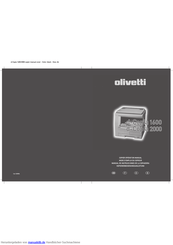 Olivetti d-Copia 2000 Kopiererbedienungsanleitung