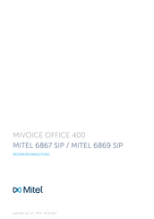 Mitel MITEL 6867 SIP Bedienungsanleitung