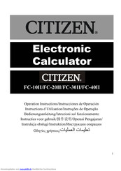 Citizen FC-10II Bedienungsanleitung