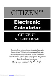 Citizen SLD-5001 Bedienungsanleitung