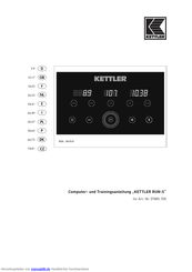 Kettler 07885-700 Computer- Und Trainingsanleitung