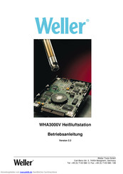 Weller WHA3000V Betriebsanleitung