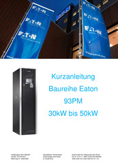 Eaton 93PM Kurzanleitung