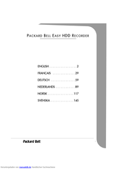 Packard Bell EASY HDD RECORDER Handbuch