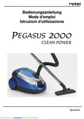Rotel Pegasus 2000 Clean Power Bedienungsanleitung