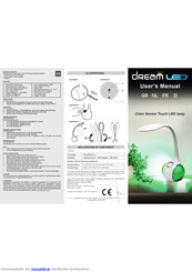 DreamLED Color Sensor Touch LED lamp Benutzerhandbuch