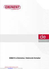 Eminent EM6615 e-Domotica Bedienungsanleitung