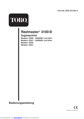 Toro REELMASTER 3100-D03220 Bedienungsanleitung