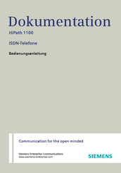 Siemens HiPath 1100 optiPoint 500 economy Bedienungsanleitung