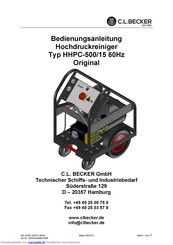 C.L.BECKER HHPC-500/15 Bedienungsanleitung