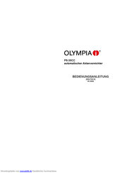 Olympia PS-35CC Bedienungsanleitung
