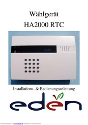 Eden HA2000 RTC Installations & Bedienungsanleitung
