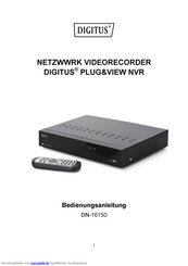 Digitus DN-16150, PLUG&VIEW NVR Bedienungsanleitung