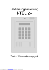 I-Tel 2 plus Bedienungsanleitung