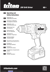 Triton T20DD Gebrauchs- Und Sicherheitsanweisung