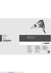 Bosch GSR Professional 6-25 TE Originalbetriebsanleitung