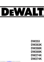 DeWalt DW263K Anleitung