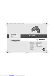 Bosch PSR 7,2 LI Originalbetriebsanleitung