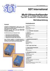 SDT International SDT 8 Multisetting Betriebsanleitung